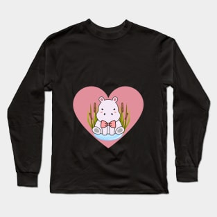 hippo love Long Sleeve T-Shirt